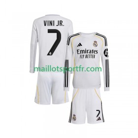Maillot de Foot Real Madrid Vinicius Junior 7 Enfant Domicile 2025/26 ML